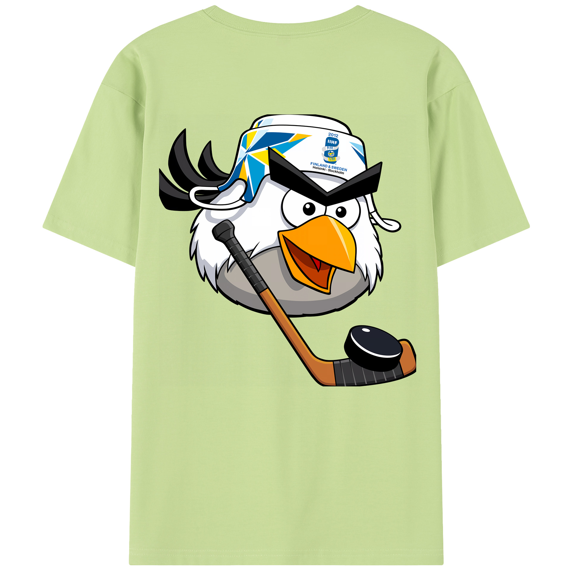 （画像用） Angry Birds アングリーバード 綿100％半袖Tシャツ（背面プリント）